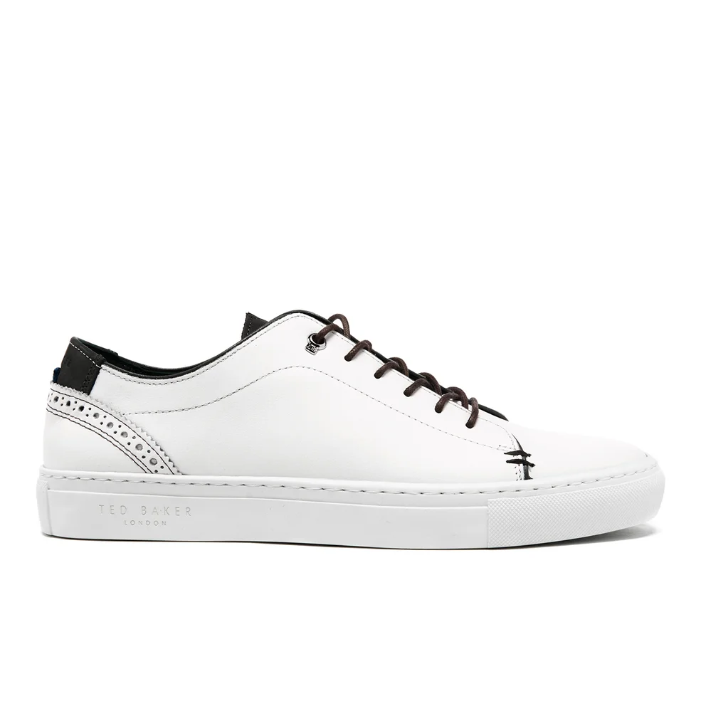 Ted Baker Men's Kiing Leather Cupsole Trainers - White Image 1