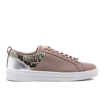 Ted Baker Women's Kulei Leather Cupsole Trainers - Mink