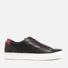 Ted Baker Men's Kiing Burnished Leather Cupsole Trainers - Black - Image 1