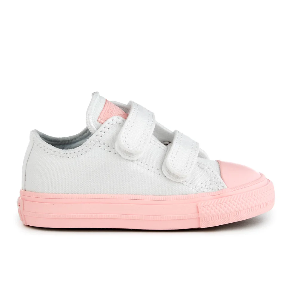 Converse Toddlers' Chuck Taylor All Star II 2V Ox Trainers - White/Vapor Pink Image 1