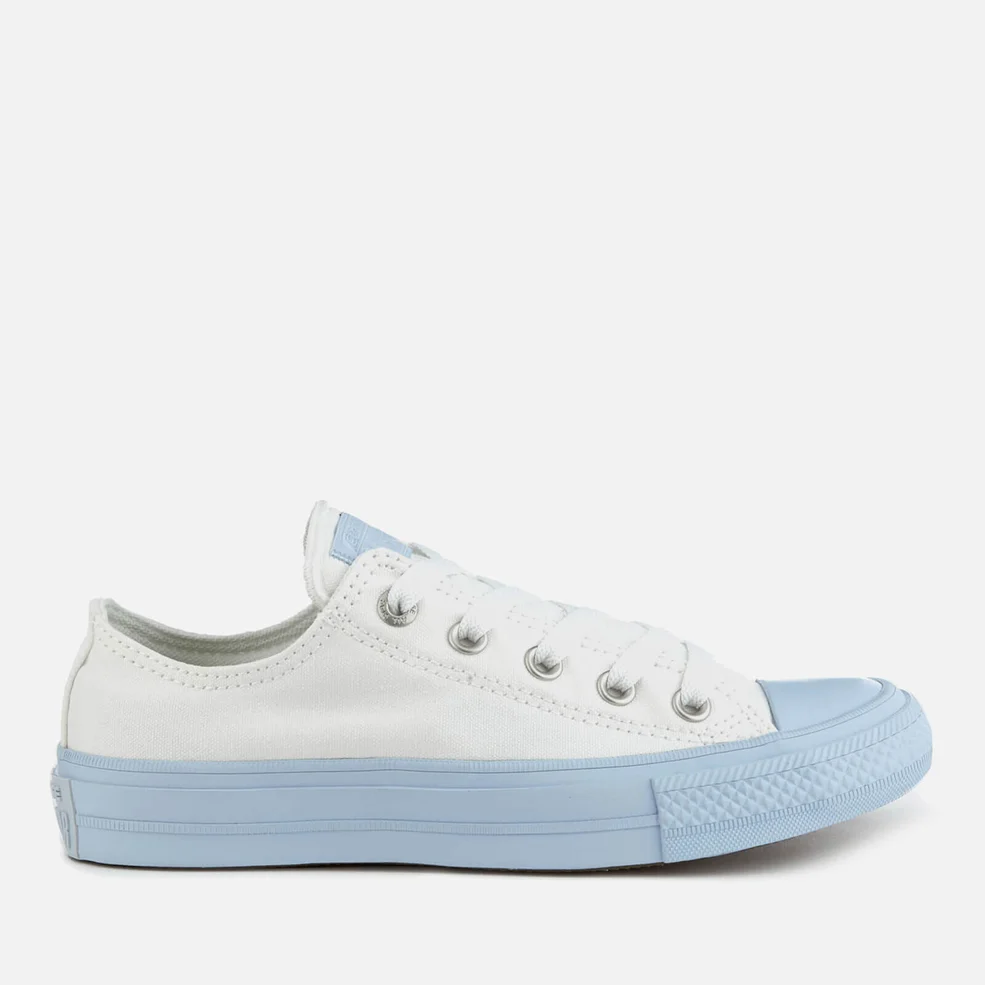 Converse Women's Chuck Taylor All Star II Ox Trainers - White/Porpoise Image 1