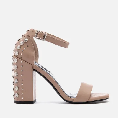 Senso Women's Leila Suede Barely There Heeled Sandals - Caramel