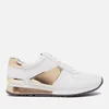 MICHAEL MICHAEL KORS Women's Allie Plate Wrap Leather Trainers - Optic White - Image 1