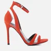 Kendall + Kylie Women's Goldie Suede Heeled Sandals - Bright Coral/Clear - Image 1