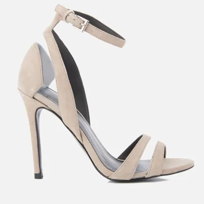 Kendall + Kylie Women's Goldie Suede Heeled Sandals - Sand/Clear