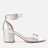 Dune Women's Jaygo Barely There Blocked Heeled Sandals - Silver Reptile - Image 1