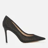 Sam Edelman Women's Hazel 2 Perforated Suede Court Shoes - Black - Image 1