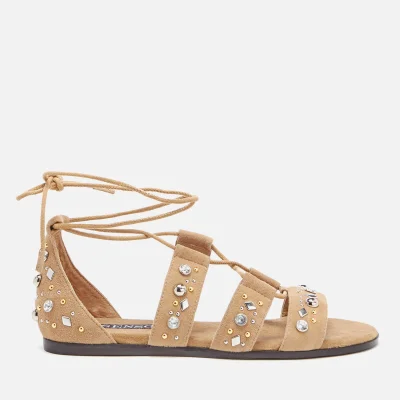Senso Women's Felicia Suede Lace Up Sandals - Toffee