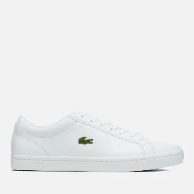 Lacoste Men's Straightset Bl 1 Leather Trainers - White