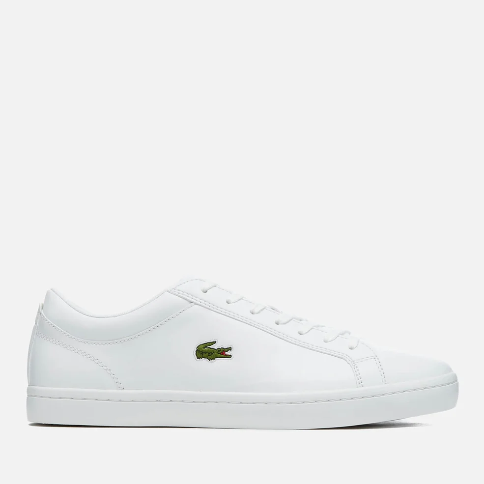 Lacoste Men's Straightset Bl 1 Leather Trainers - White Image 1