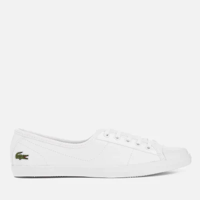 Lacoste Women's Ziane Bl 1 Leather Lace Up Pumps - White