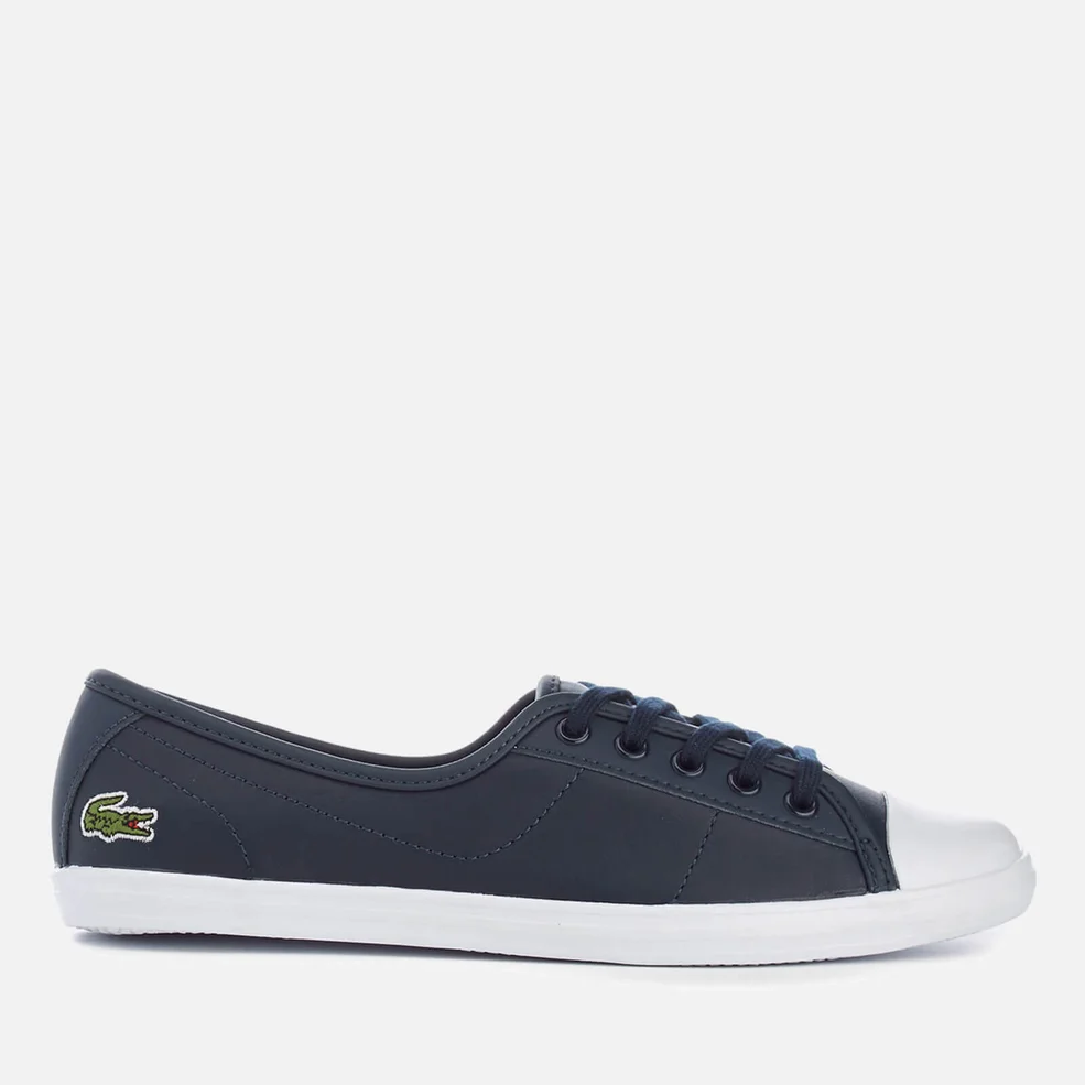 Lacoste Women's Ziane Bl 1 Leather Lace Up Pumps - Navy Image 1