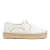 Ash Women's Xiao Leather Studded Espadrilles - White - Image 1