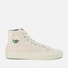 PS Paul Smith Men's Kirk Canvas Embroidered Patch Hi Top Trainers - Ecru - Image 1