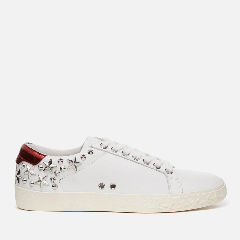 Ash Women's Dazed Nappa Calf Low Top Trainers - White/Red Image 1