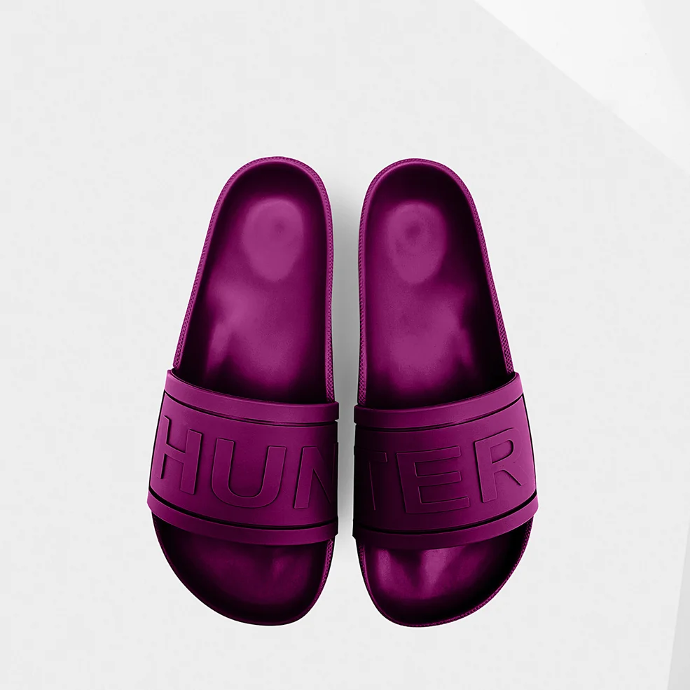 Hunter Women's Original Slide Sandals - Bright Violet Image 1