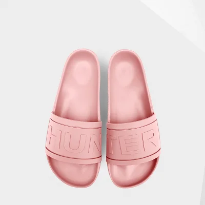Hunter Women's Original Slide Sandals - Pink Sand