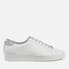 MICHAEL Michael Kors Women's Irving Lace Up Court Trainers - Optic White/Silver - Image 1