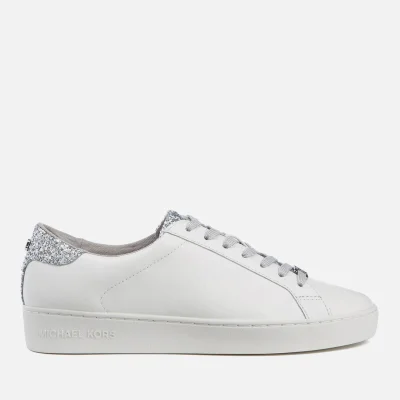 MICHAEL Michael Kors Women's Irving Lace Up Court Trainers - Optic White/Silver