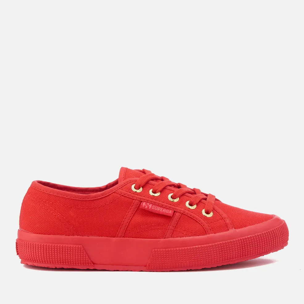 Superga Women's 2750 Cotu Classic Trainers - Red/Gold Image 1