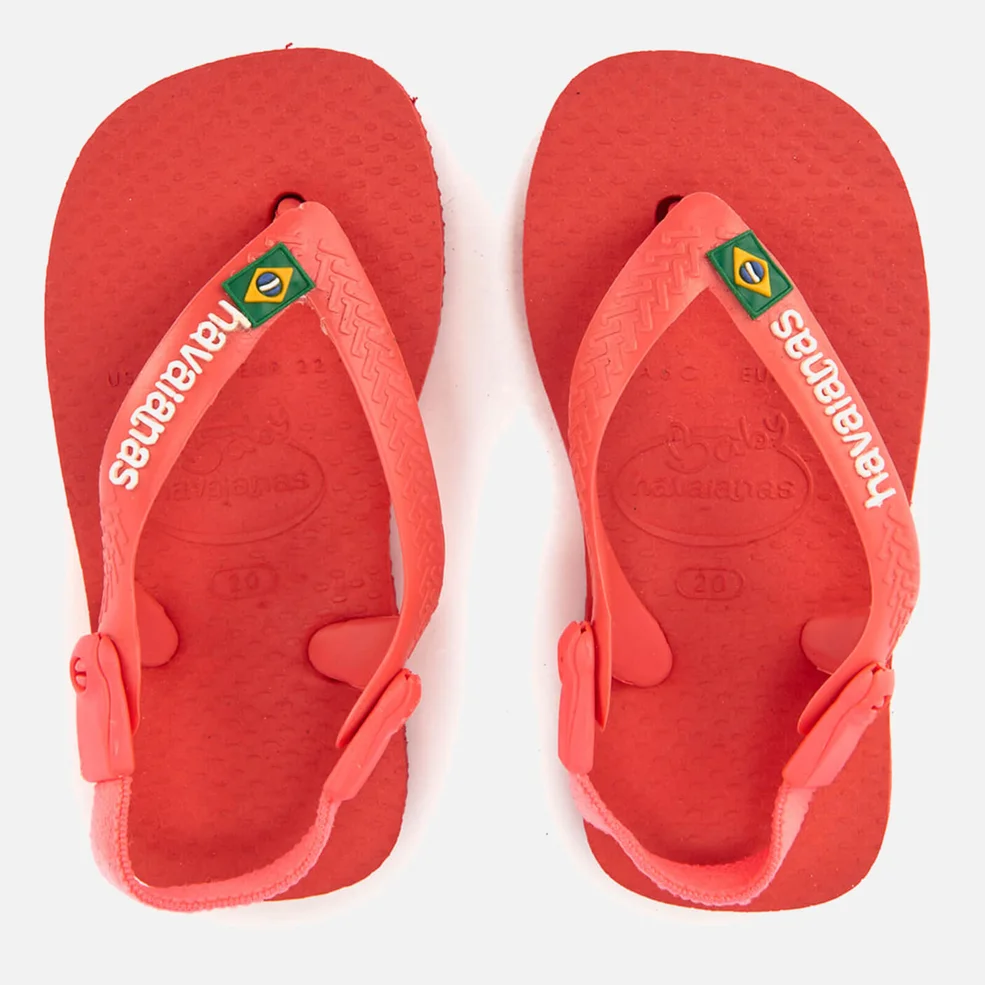 Havaianas Toddlers' Brasil Logo Flip Flops - Coralnew Image 1