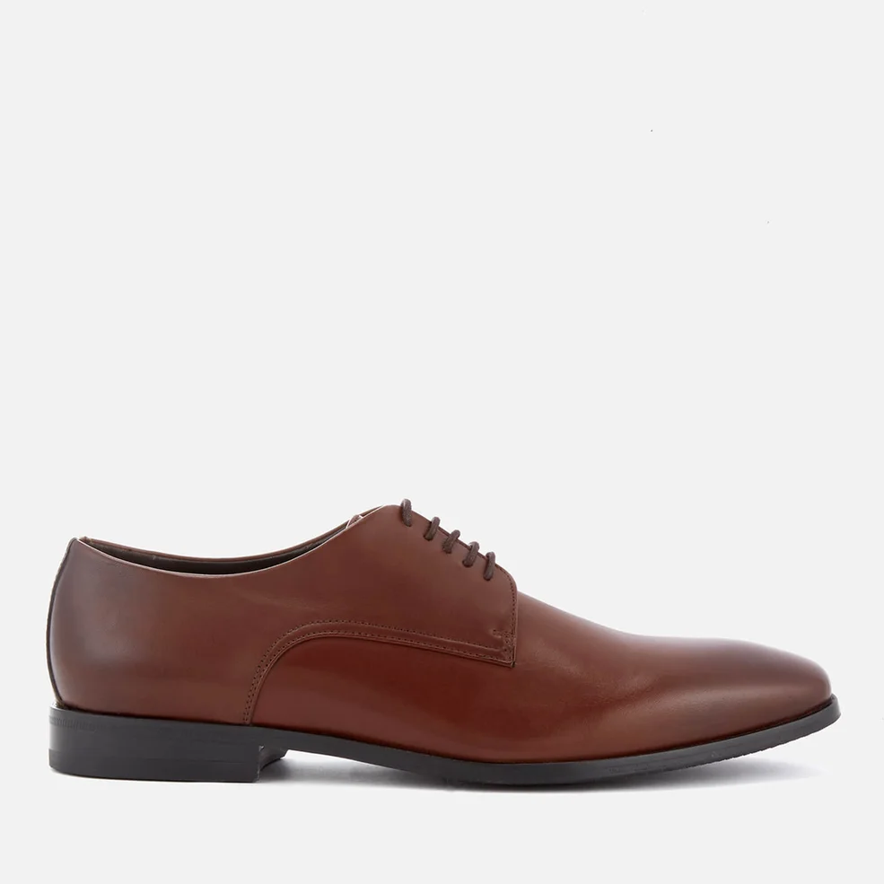 BOSS Hugo Boss Men's High Line Leather Derby Shoes - Medium Brown Image 1