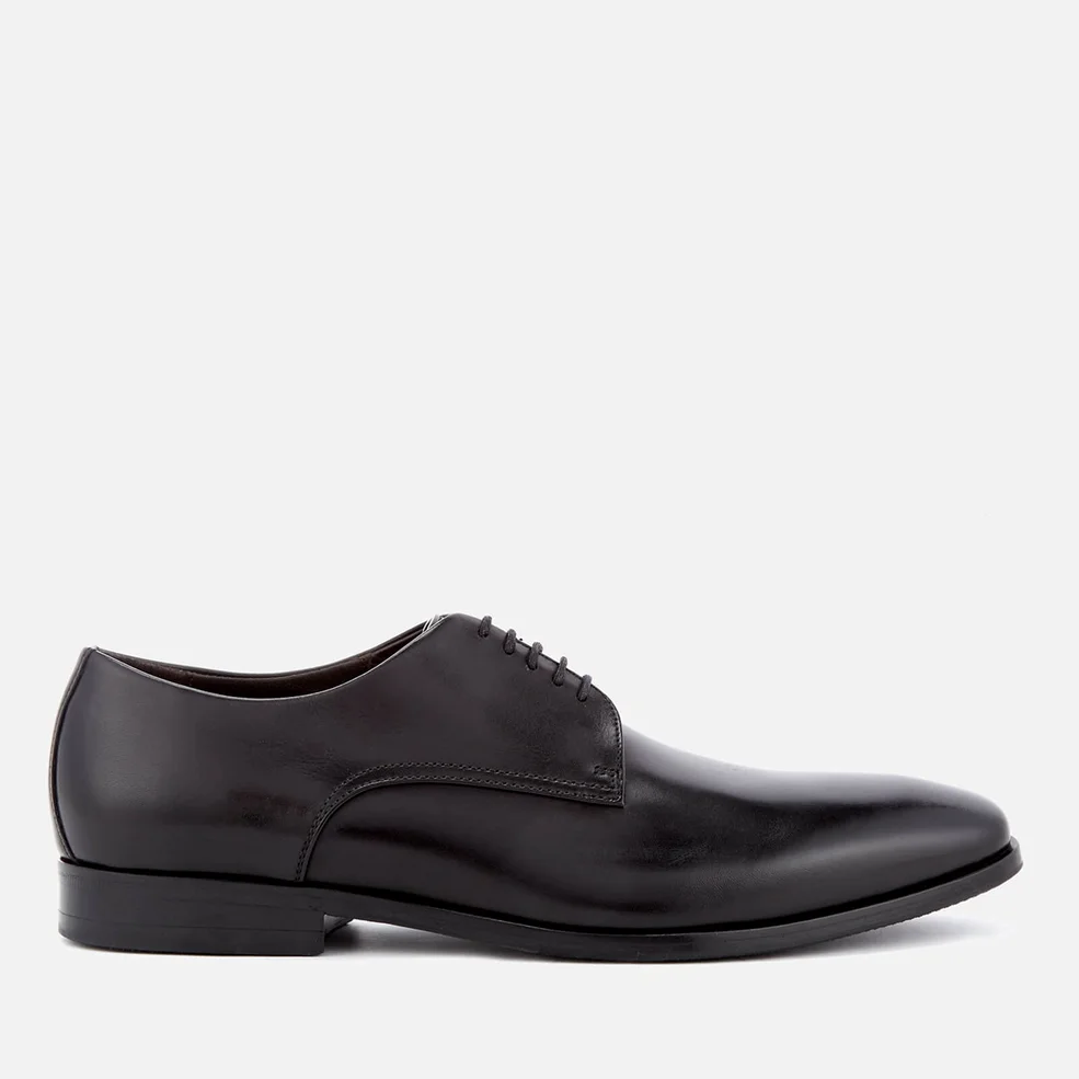 BOSS Hugo Boss Men's High Line Leather Derby Shoes - Black Image 1