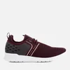BOSS Green Men's Extreme Knitted Runner Trainers - Dark Red - Image 1