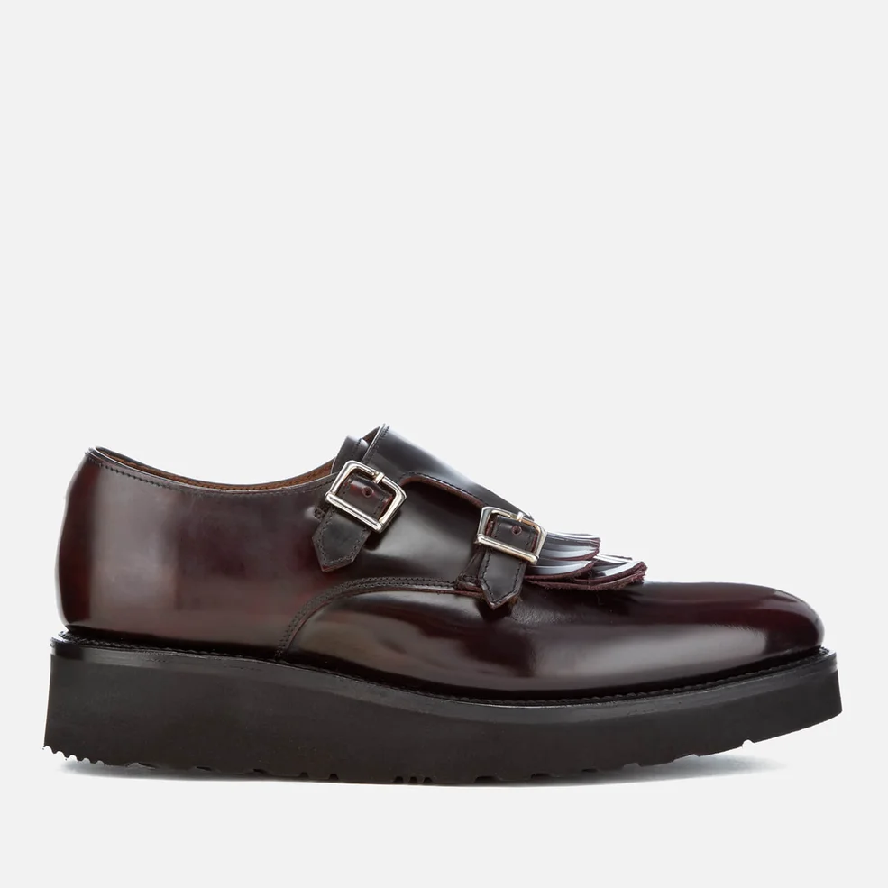 Grenson Women's Audrey Leather Double Monk Shoes - Burgundy Image 1
