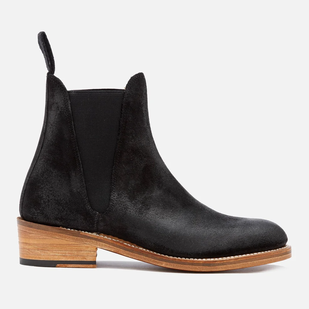 Grenson Women's Nora Burnished Suede Chelsea Boots - Black Image 1