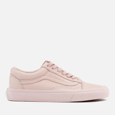 Vans Women's Old Skool Leather Trainers - Mono/Sepia Rose