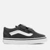 Vans Toddlers' Old Skool V Classic Tumble Trainers - Black/True White - Image 1