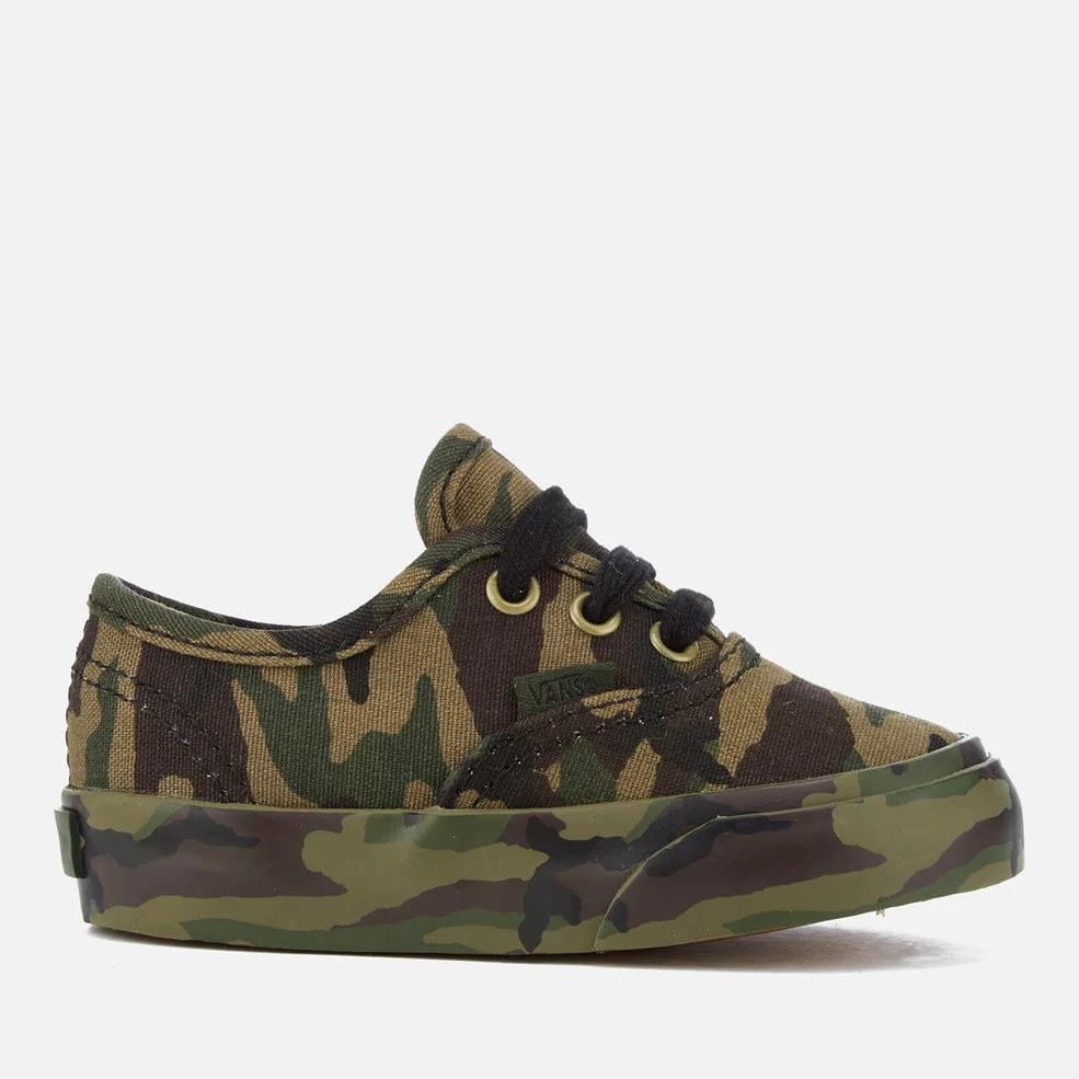 Vans Toddlers' Authentic Mono Print Trainers - Classic Camo Image 1