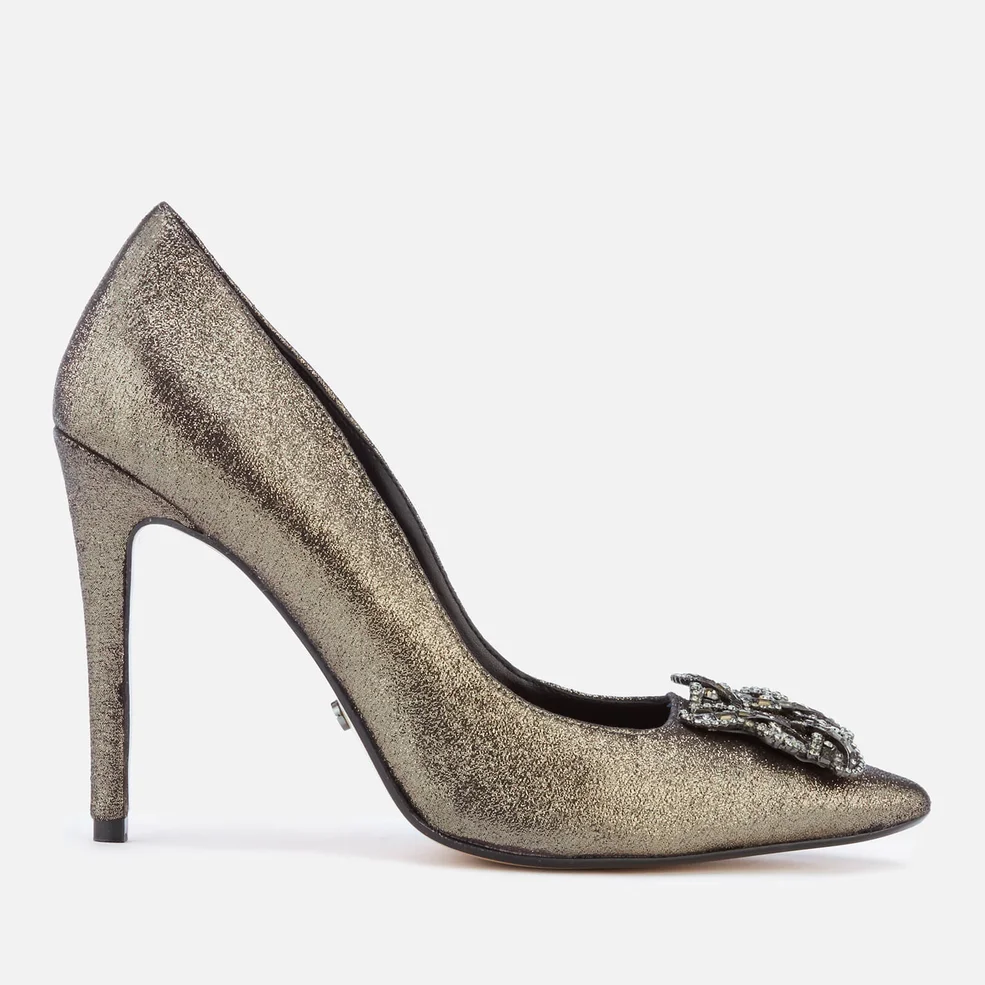 Dune Women's Breanna Suede Court Shoes - Pewter Image 1