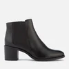 Dune Women's Peter Leather Heeled Ankle Boots - Black - Image 1