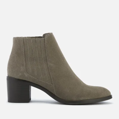 Dune Women's Peter Suede Heeled Ankle Boots - Taupe