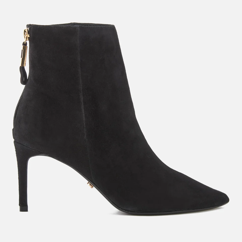 Dune Women's Oralia Suede Heeled Ankle Boots - Black Image 1