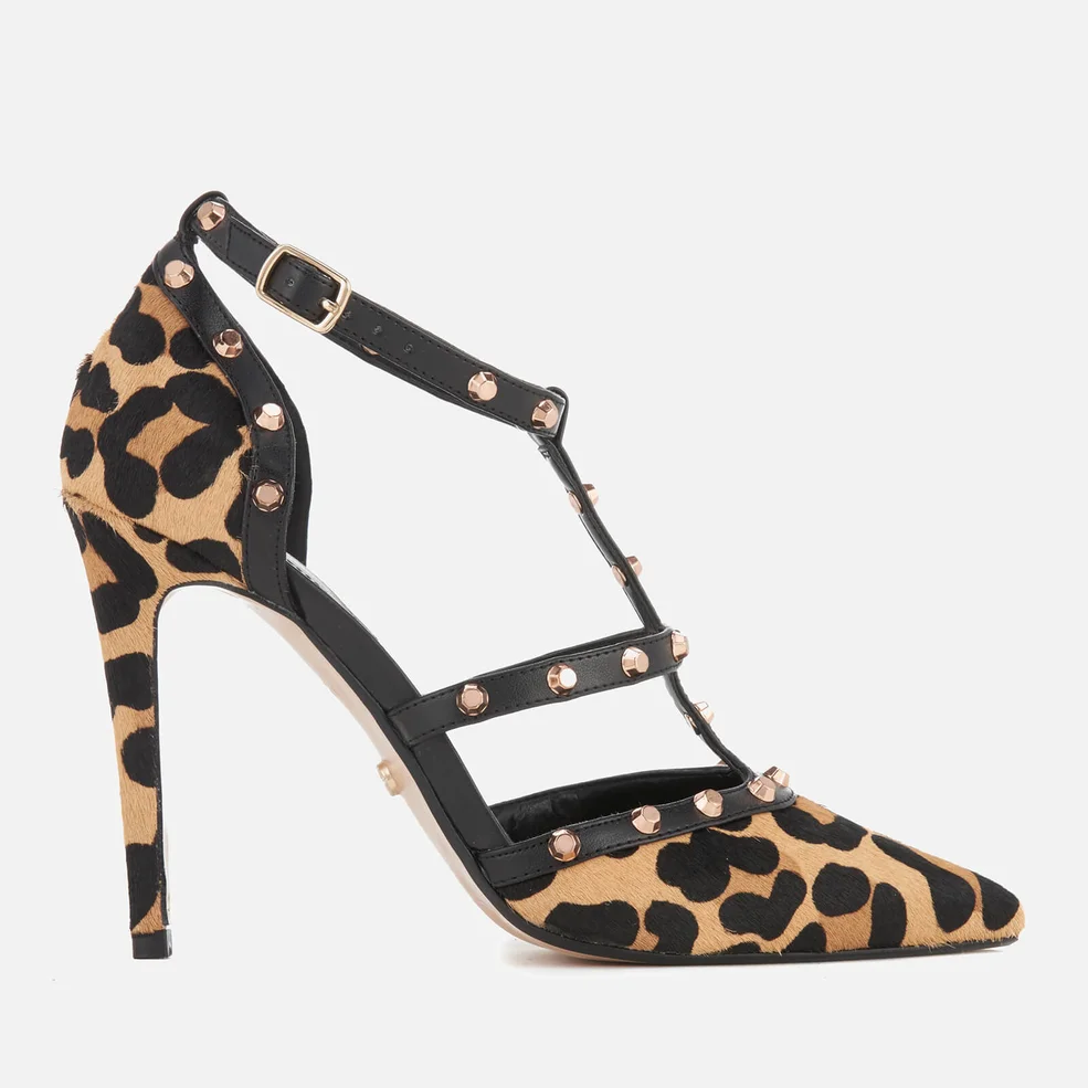 Dune Women's Daenerys T-Bar Court Shoes - Leopard Image 1