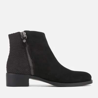 Dune Women's Prise Suede Ankle Boots - Black