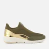 MICHAEL MICHAEL KORS Women's Ace Low Top Trainers - Olive/Gold - Image 1