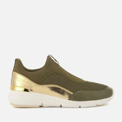 MICHAEL MICHAEL KORS Women's Ace Low Top Trainers - Olive/Gold