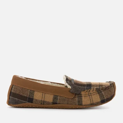 Barbour Women's Betsy Tartan Moccasin Slippers - Camel