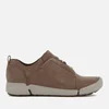 Clarks Women's Tri Bella Leather Trainers - Grey Combi - Image 1