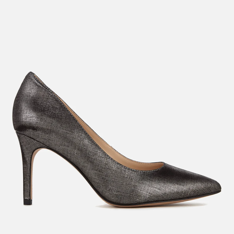 Clarks Women's Dinah Keer Metallic Court Shoes - Pewter Image 1