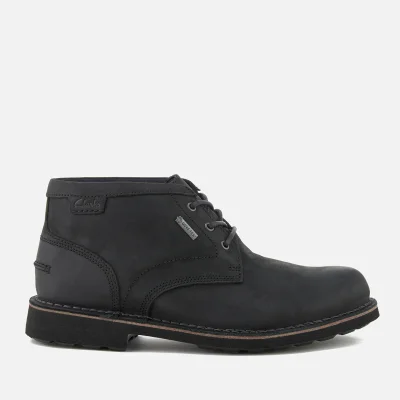 Clarks Men's Lawes Mid Gtx Leather Desert Boots - Black