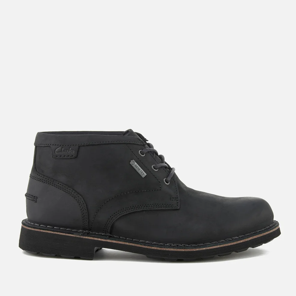 Clarks Men's Lawes Mid Gtx Leather Desert Boots - Black Image 1