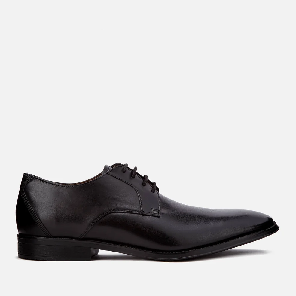 Clarks Men's Gilman Lace Leather Derby Shoes - Black Image 1
