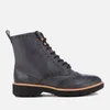Clarks Women's Witcombe Flo Leather Brogue Lace Up Boots - Dark Grey - Image 1