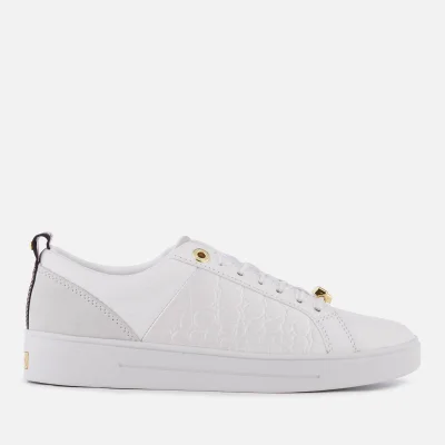 Ted Baker Women's Kulei Leather Cupsole Trainers - White