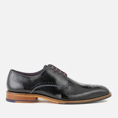 Ted Baker Men's Marar High Shine Leather Derby Shoes - Black